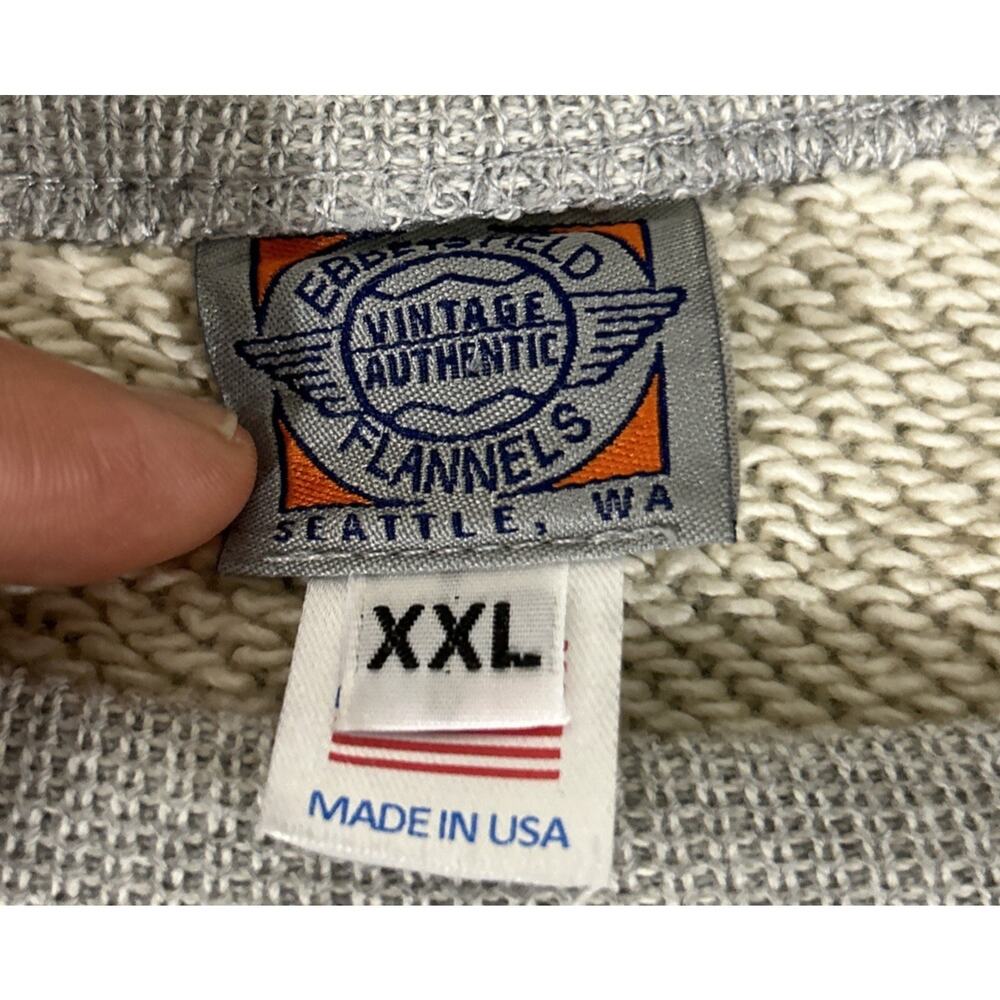 San Francisco Giants Seals Ebbets Field Flannels Sweatshirt Made In USA Grey 2XL - Picture 5 of 10